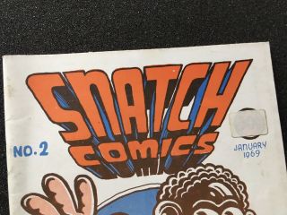 Snatch Comics 2 Robert Crumb 1969 1st Printings RARE Underground Comix 3