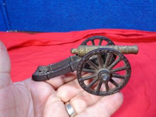 Vintage Miniature Brass Cannon 2