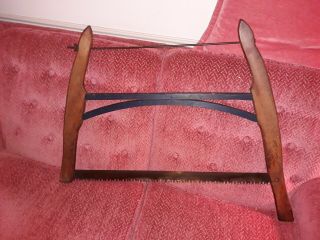Antique Wooden Buck Bow Saw Wood