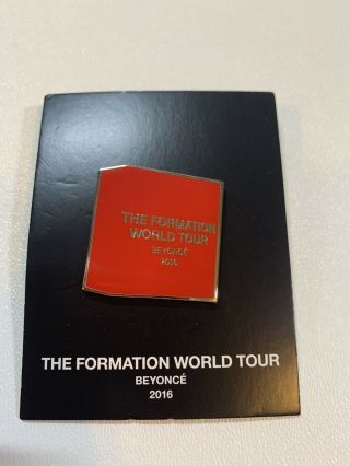 Beyonce Formation World Tour 2016 Pin Rare