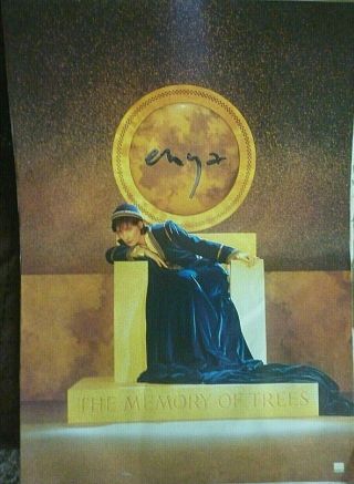 Rare Enya The Memory Of Trees 1994 Vintage Music Store Promo Poster