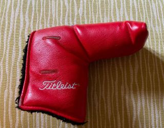 Rare Titleist Scotty Cameron Studio Stainless (red) Putter Headcover