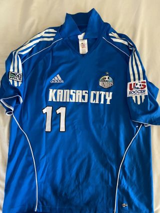Rare Adidas Mls Kansas City Wizards 2005 Preki Autogrpahed Jersey