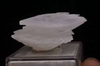 14g Natural clear pink Fluorescent Calcite Crystal Cluster Rare Mineral Specimen 2