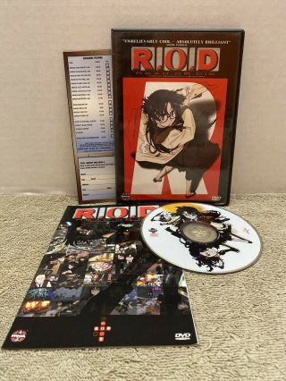 Read Or Die Dvd 2003 Complete Disc W/ Mini Poster R.  O.  D.  Rare Anime Movie