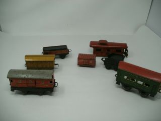 Antique German Tin Litho Toy Trains Hwn,  Keim Not Sure Of Others