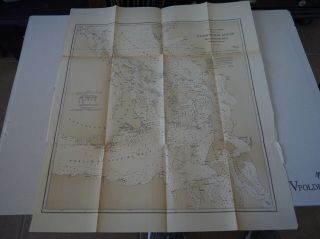 Antique Map " U.  S.  Coast Survey Washington Sound And Approaches "