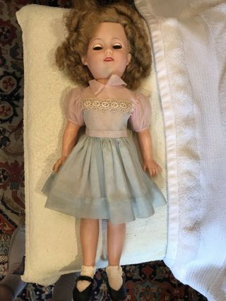 Vintage 1950 ' s SHIRLEY TEMPLE DOLL 18 