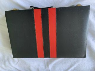 Backgammon Set Rare Black & Red Case