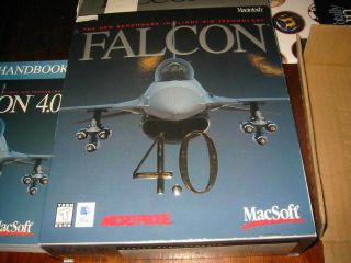 Falcon 4.  0 (apple Macintosh) Rare Complete Big Box,  Hard To Find Vers Flight Sim