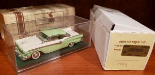 Minimarque 43 1:43 Rare 1957 Ford H/top " Ian Burkinshaw Builder " N/motor City