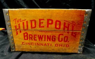 Rare Vintage Wooden Beer Crate The Hudepohl Brewing Co.  Cincinnati Ohio 1946