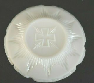 Antique Flint Glass Cup Plate Lee/rose No.  342 Very Rare