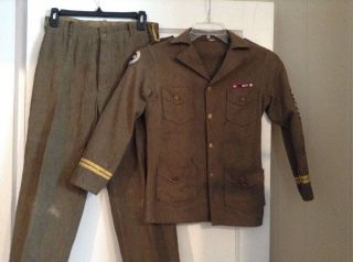 Rare Vintage Boys Ww2 World War Ll Air Force Uniform Size 10 Play Suit