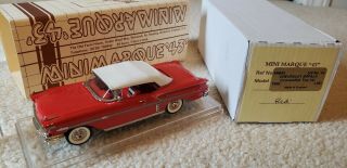 Minimarque 43 1:43 Rare 58 Chevy Convertible Top Up N/motor City One Of The Best