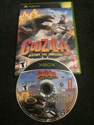 Godzilla: Destroy All Monsters Melee (microsoft Xbox,  2003) Rare