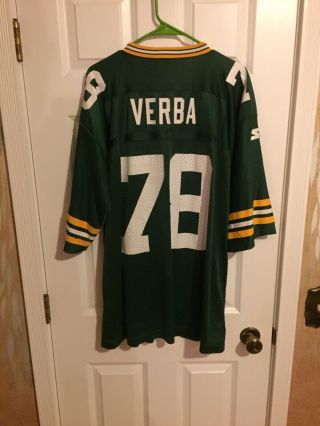Rare Green Bay Packers Jersey 78 Ross Verba Starter Size Adult Xl