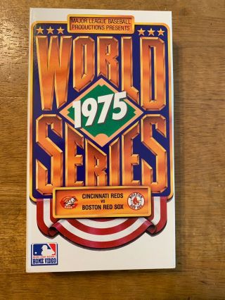 1975 World Series Reds Vs.  Red Sox Mlb Productions Presents Rare Oop Vhs Tape