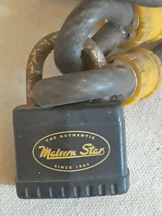Rare Vintage Malvern Star Bike Lock Cable - Missing Key 170cm Cable 10mm