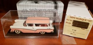 Minimarque 43 Illustra 1:43 Rare 57 Ford Ranch Wagon Pink & White N/motor City