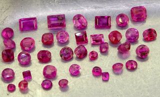 Rare Untreated Burmese Rubies 4.  30ct Natural Loose Gemstones