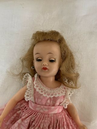 Vintage Ideal Toys Little Miss Revlon Doll 10.  5” Earrings Dress Bra Panty