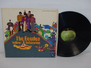 The Beatles Yellow Submarine Us 1971 Ex Lp Apple Sw - 135 Rare Mfd By Apple Text