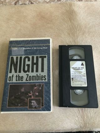 Night Of The Zombies 1981 Vhs Jamie Gillis Rare Horror Clamshell Prism Entertain