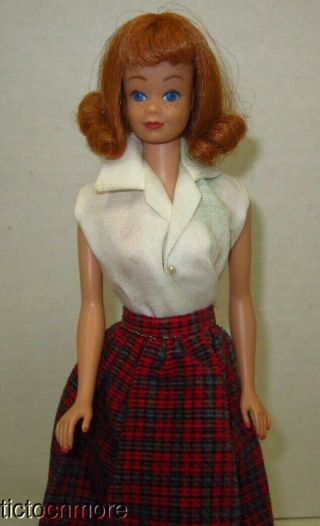 Vintage Barbie Friend Midge Doll Titian Redhead Hong Kong Fashions