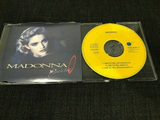 Madonna - Live To Tell - German Pressing Yellow Rare Cd Single