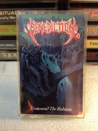 Benediction Transcend The Rubicon Rare Death Metal Cassette 1993 Obituary Death