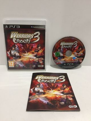 Rare Warriors Orochi 3 Ps3 Sony Playstation 3 Video Game Pal English Complete
