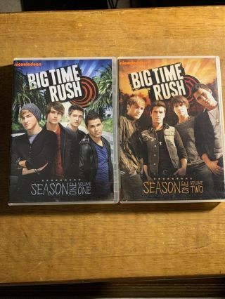 Big Time Rush - Complete First Season Vol 1 & 2 Rare Dvd Set (4 Disc Nickelodeon