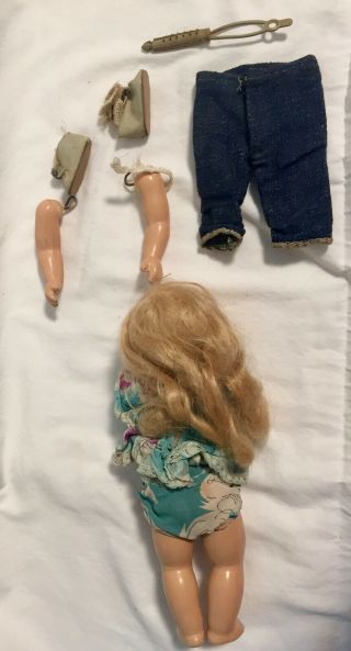 Vintage 40 ' s Toddles Vogue Doll Ginny Family Blond - GC 3