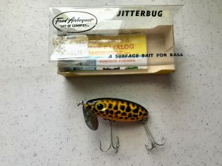 Vintage Fred Arbogast Jitterbug 1/2 Oz.  Topwater Lure