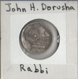 Hobo Nickel " Rabbi " By John H Dorusha 1935 Buffalo Rare & Unique