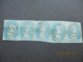 Tasmania Stamps: 4d Chalon Imperf - Rare (n422)