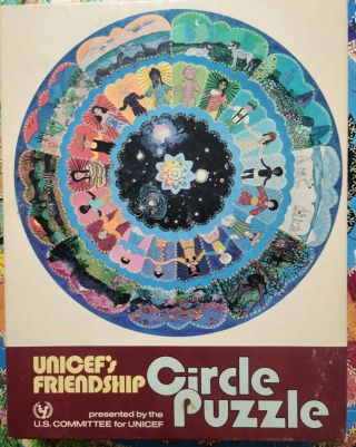Unique Rare Vintage - Unicef Circle Of Friendship 200 Piece - Multicultural -.