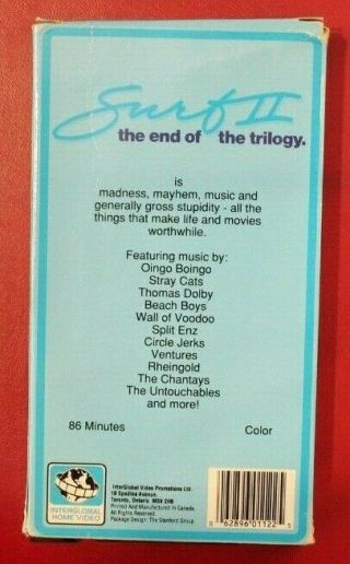 Surf 2 - The end of the Trilogy (VHS) Rare 2