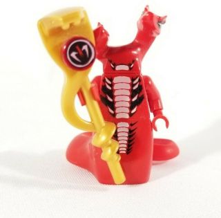 Lego Ninjago Fangtom Minifigure Red 2 Headed Snake - Rare.  Shippin