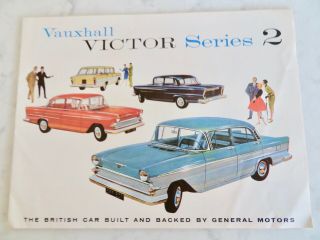 Rare 1959 Vauxhall Victor Series 2 Dealer Sales Brochure Vg,