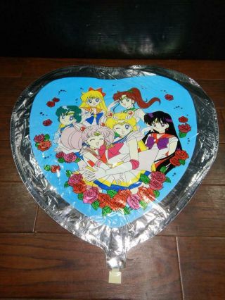 1990s Japan Antique Silver Bandai Sailor Moon Ss Printed Balloon Heart Very Rare