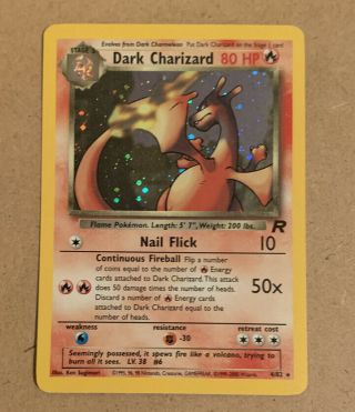 Dark Charizard Pokémon Card 4/82 Rare Holo
