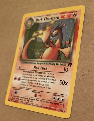 Dark Charizard Pokémon Card 4/82 Rare Holo 2