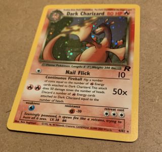 Dark Charizard Pokémon Card 4/82 Rare Holo 3