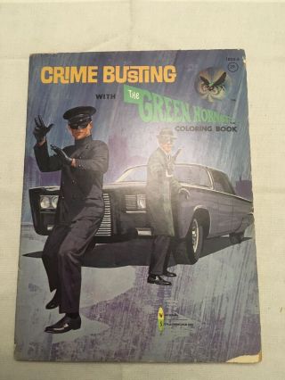 Vintage 1966 The Green Hornet Coloring Book 1824 - 3 Rare Find