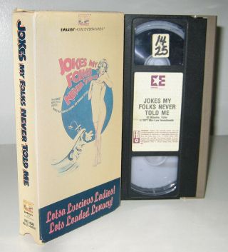 Jokes My Folks Never Told Me Vhs Tape Embassy Rare Adult Comedy