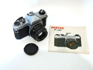 Rare Made in Japan Pentax K1000 35mm SLR Film Camera - well 2