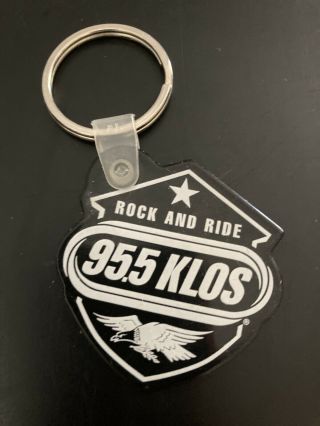 Rare Klos 95.  5 Classic Rock That Really Rocks Key Chain Fm Radio Los Angeles