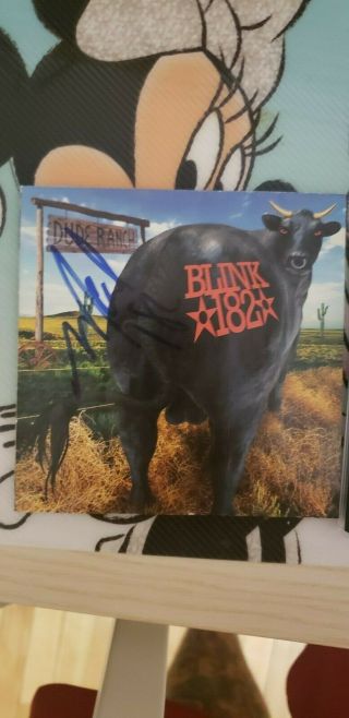 Blink 182 - Dude Ranch Cd Signed By Mark Hoppus In 1999 Rare
